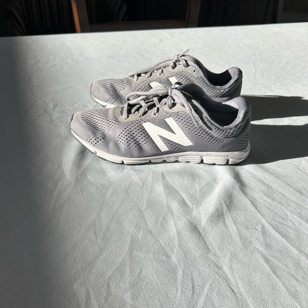 New Balance Light Gray Running Shoes